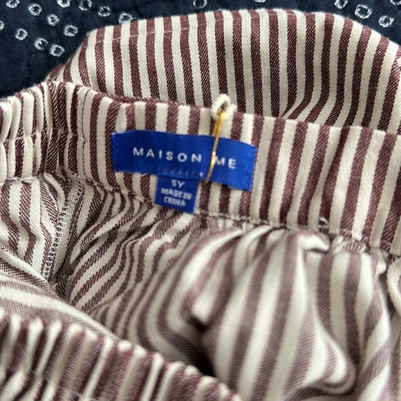 Maison Me Striped Pocket Skirt Size 5 - Picture 3 of 5
